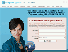 Tablet Screenshot of inspiredhygiene.com